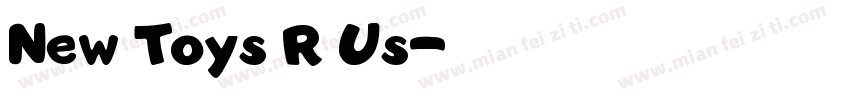 New Toys R Us字体转换